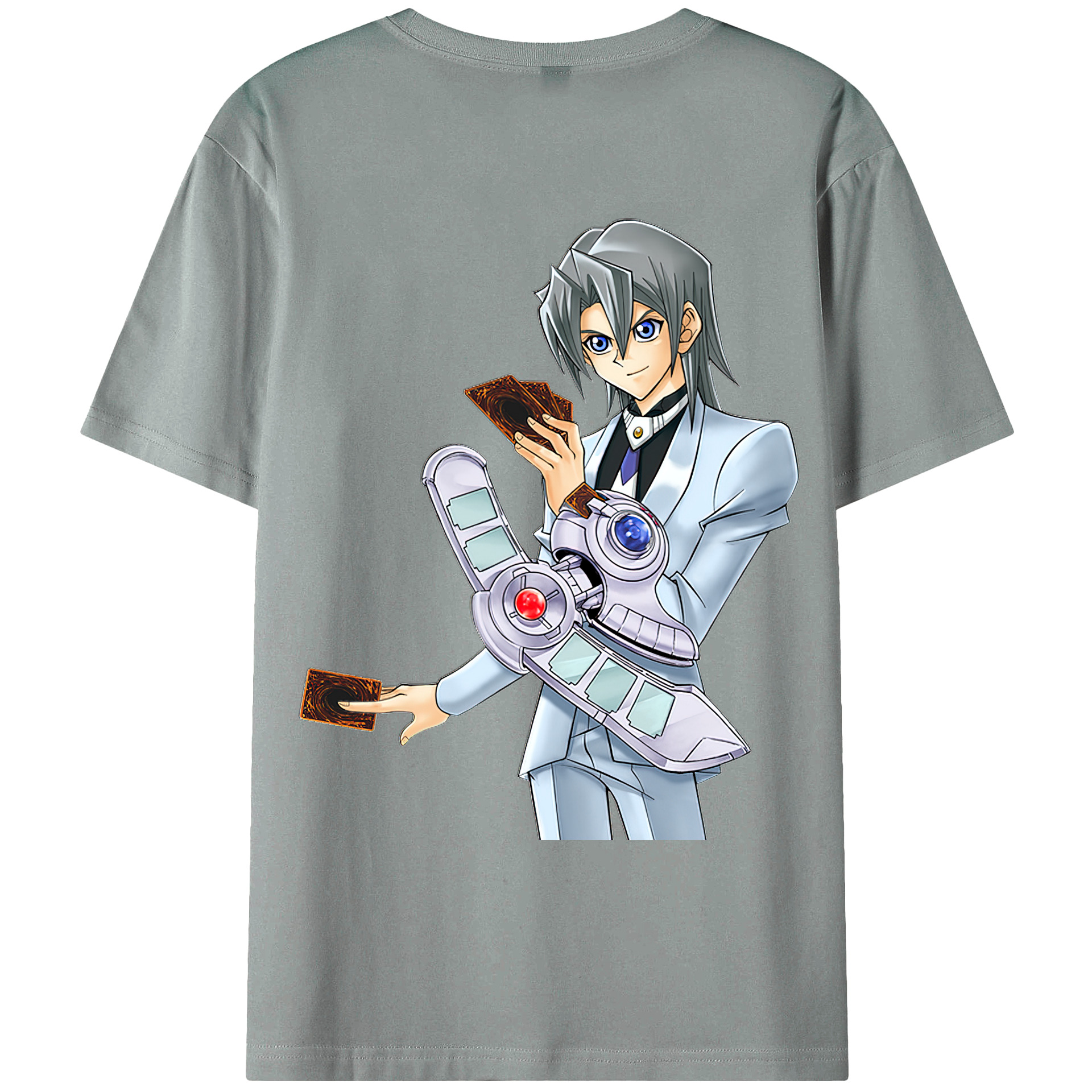 （画像用） 遊☆戯☆王 Yu-Gi-Oh! 綿100％ メンズ半袖Tシャツ（バックプリント） 通気性